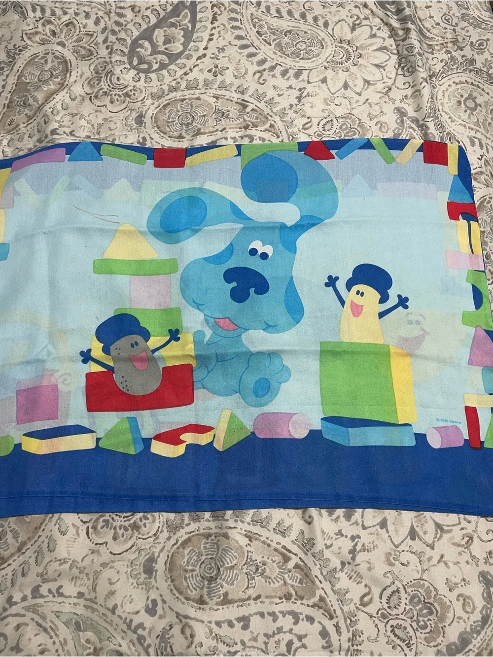 Vintage Blues Clues Toddler Bedding